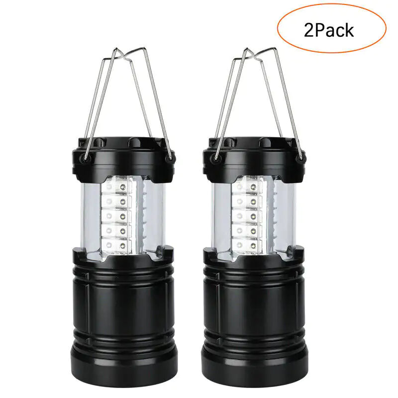 Ultra-Bright Portable 30 LED Collapsible Camping Lantern Light and Tent Lamp