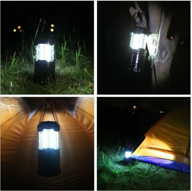 Ultra-Bright Portable 30 LED Collapsible Camping Lantern Light and Tent Lamp